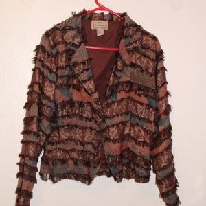 FINAL PRICE -  New Direction Fringe Blazer - Size Medium